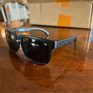 SPY Helm Matte Black Sunglasses